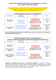 prove di lingua - Centro Linguistico di Ateneo