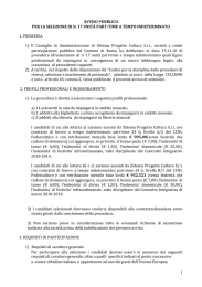 AVVISO PUBBLICO PER LA SELEZIONE DI N 23 impiegati