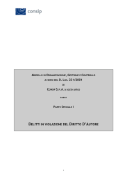 Parte Speciale I- Delitti in violazione del diritto d`autore