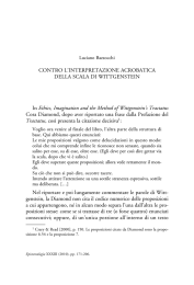 Contro l`interpretazione acrobatica della scala di