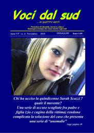 Chi ha ucciso la quindicenne Sarah Scazzi ? quale il movente? Una