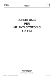 SCHEMI BASE PER IMPIANTI CITOFONICI + FILI