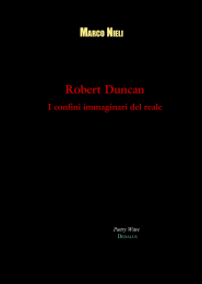 Robert Duncan. I confini immaginari del reale