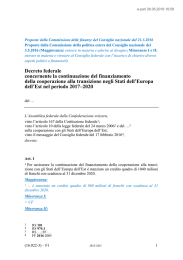 Decreto federale concernente la continuazione del