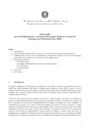 Linee guida per - Ministero del Lavoro e delle Politiche Sociali