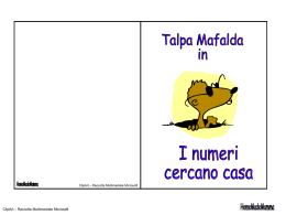 La Talpa Mafalda in “I numeri cercano casa”