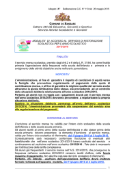 Modalità di accesso al servizio di ristorazione scolastica