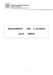 regolamento per l`accesso alla mensa - AUSL Romagna