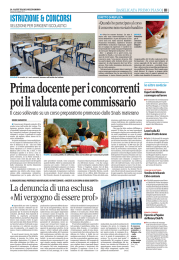 Prima docente per i concorrenti poi li valuta