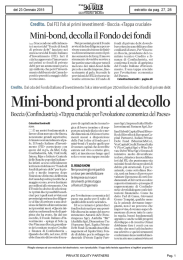 Mini-bond pronti al decollo