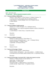 Programma Convegno Medico - padova per la pediatria futura