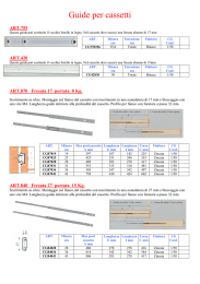 Guide per cassetti