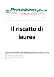 Riscattare la laurea