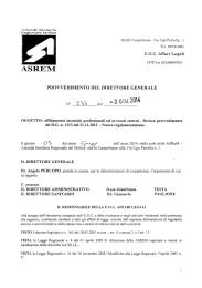 U.O.C. Affari Legali - Azienda Sanitaria Regionale del Molise