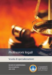 brochure Scuola Specializzazione Professioni Legali 2015.indd