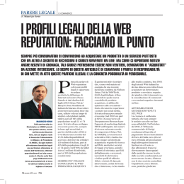 Profili legali della web reputation