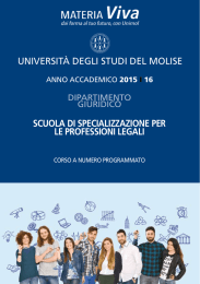 SCUOLA DI SPECIALIZZAZIONE PER LE PROFESSIONI LEGALI