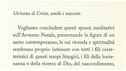 Vogliamo concludere questi spunti meditativi sull`Avvento