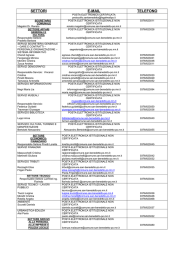 SETTORI E-MAIL TELEFONO - Comune di San Benedetto Po