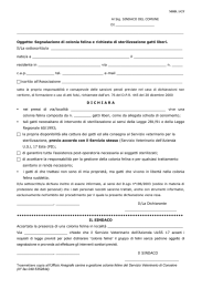 Mod01 Segnalazione Colonie Feline Sterilizzazione