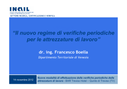 “Il nuovo regime di verifiche periodiche per le attrezzature di lavoro”