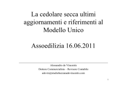 La cedolare secca ultimi aggiornamenti e riferimenti al Modello