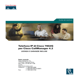 Telefono IP di Cisco 7902G per Cisco CallManager 4.2