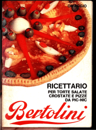 Ricettario Bertolini per pizze e torte salate