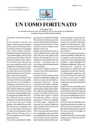 un uomo fortunato - giornale del beccaccino