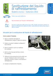 Sostituzione del liquido di raffreddamento - e