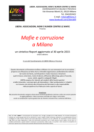 Mafie e corruzione a Milano