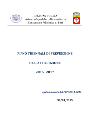 Piano Triennale della Prevenzione della Corruzione