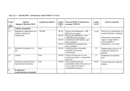 Tab. 1.6.1 – Attività IPPC. Attribuzione codici NOSE