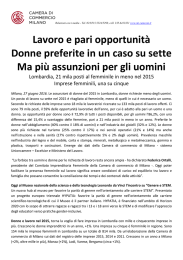 Lavoro e pari opportunità Donne preferite in un caso su sette Ma più