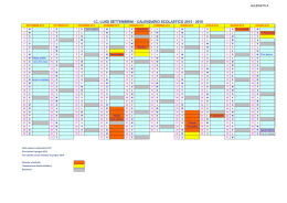 I.C. LUIGI SETTEMBRINI - CALENDARIO SCOLASTICO 2015