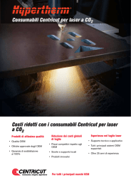 Consumabili Centricut per laser a CO Costi ridotti con i consumabili