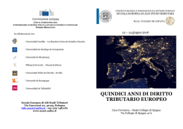 QUINDICI ANNI DI DIRITTO TRIBUTARIO EUROPEO