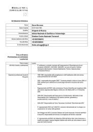 CV - L`Istituto - Istituto Nazionale di Geofisica e Vulcanologia