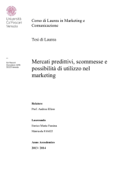 Mercati predittivi, scommesse e possibilità di utilizzo nel marketing