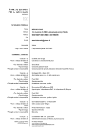 Curriculum - Comune di Squinzano