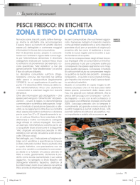 ZONA E TIPO DI CATTURA