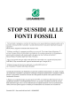 Stop Sussidi alle Fonti Fossili