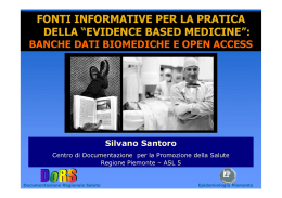 fonti informative per la pratica della “evidence based medicine”