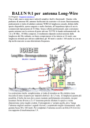 BALUN 9:1 per antenna Long-Wire