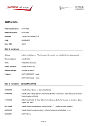 botta srl - Imprese nel tempo