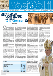 ``CHIAMATI A COSTRUIRE LA PACE LÀ DOVE SIAMO