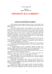 Chiamati alla libertà - Centro Studi Biblici