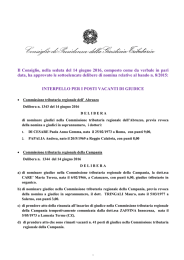 Avviso delibere di nomina giudici