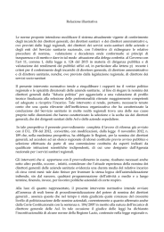 La Relazione Illustrativa - Governo Italiano Presidenza del Consiglio