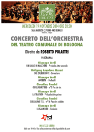 CONCERTO DELL ORCHESTRA